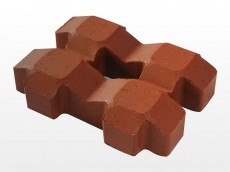 廣東紅色井字植草磚